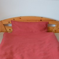 Bio-Bettbezug rot