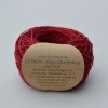 feines Bio-Leinenstrickgarn rot,