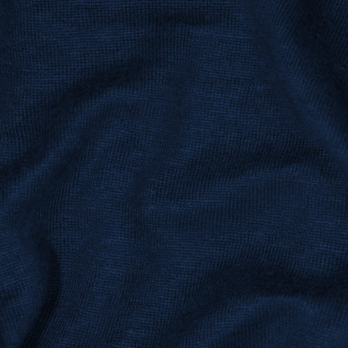 Bio Leinenjersey dunkelblau, gemäß GOTS, Herstellung Deutschland