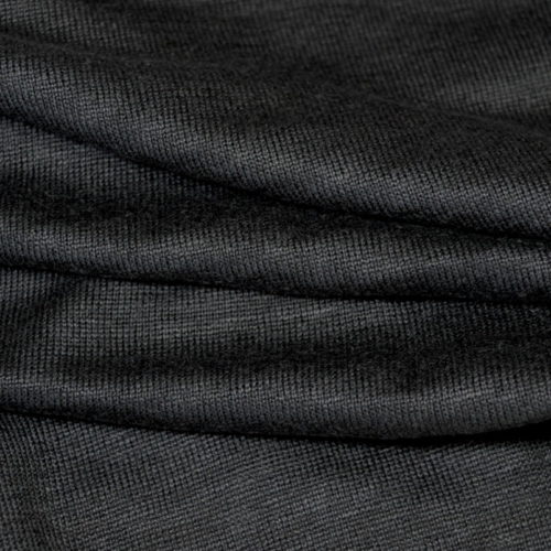 Bio Leinenjersey schwarz, gemäß GOTS, Herstellung Deutschland